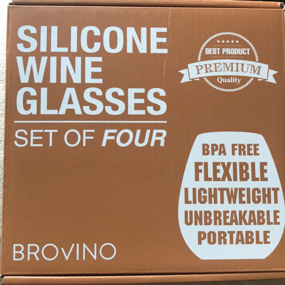 Silicone Wine Glass Set